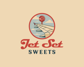 Jet Set Sweets entry by Amy_Logo