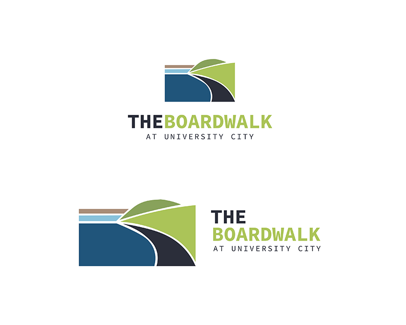 Logo Design for The Boardwalk at University City / The Boardwalk