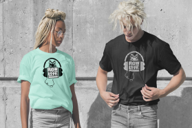 Row-Loff Productions  t-shirt design entry by YOUNESS ELHAOUARI