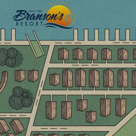 Fun new Park Map for office wall entry by Sketchy Studio