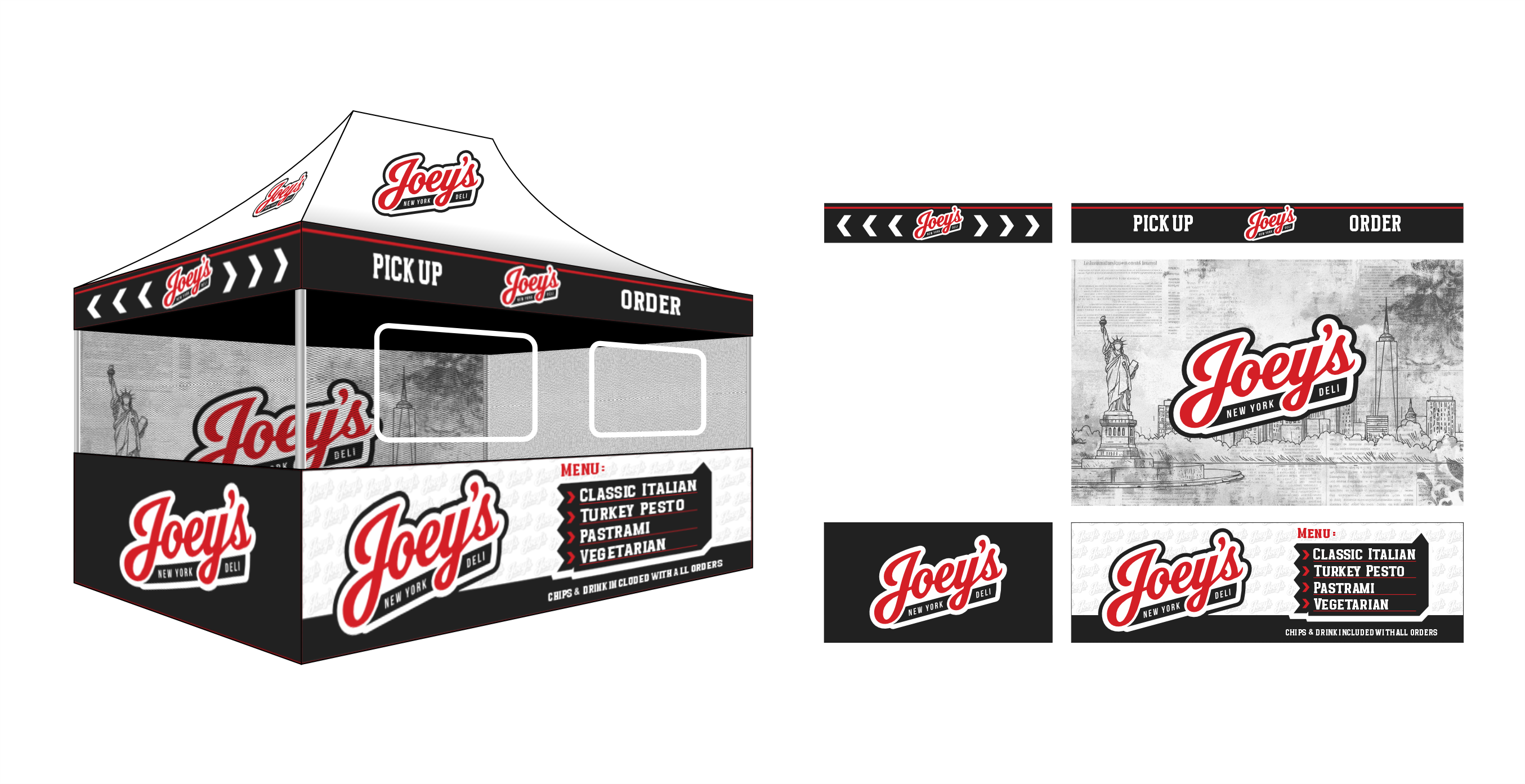 Graphic Design for Joey's New York Deli