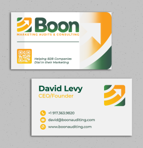 Business Card Design for a marketing consultant entry by iosiconsdesign