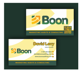 Business Card Design for a marketing consultant entry by larajenyfer1999