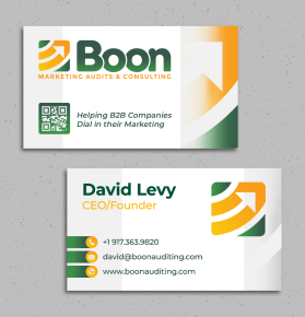 Business Card Design for a marketing consultant entry by iosiconsdesign