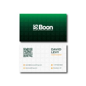 Business Card Design for a marketing consultant entry by Jheebsyn 