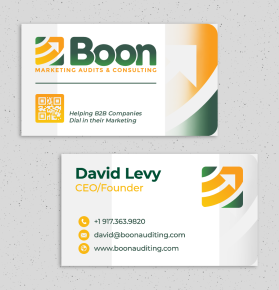 Business Card Design for a marketing consultant entry by iosiconsdesign