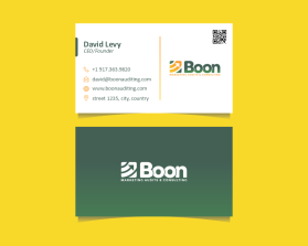 Business Card Design for a marketing consultant entry by andsue