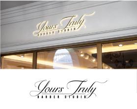 Yours Truly Barber Studio entry by Victory64