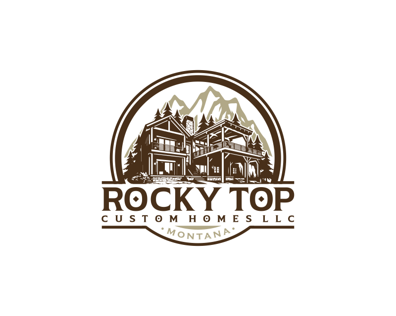 Logo Design for Rocky Top Custom Homes LLC