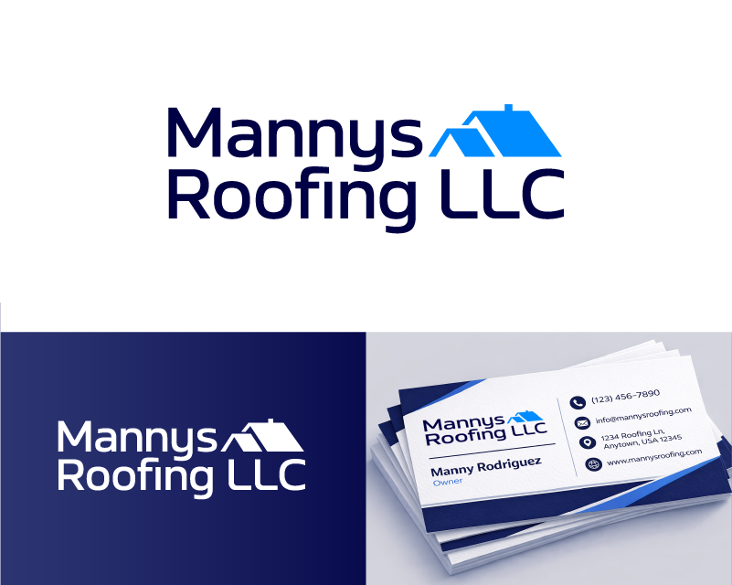 Logo Design for Mannys roofing LLC