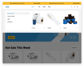 4x6Labels.com - REDESIGN OF HOMEPAGE, CATEGORY & PRODUCT PAGES entry by Lutfi Aziz Wahab
