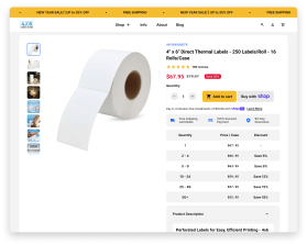 4x6Labels.com - REDESIGN OF HOMEPAGE, CATEGORY & PRODUCT PAGES entry by Lutfi Aziz Wahab