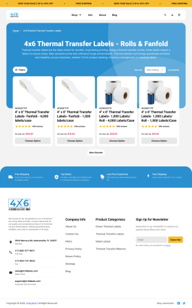 4x6Labels.com - REDESIGN OF HOMEPAGE, CATEGORY & PRODUCT PAGES entry by Lutfi Aziz Wahab