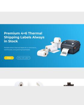 4x6Labels.com - REDESIGN OF HOMEPAGE, CATEGORY & PRODUCT PAGES entry by Sketchy Studio