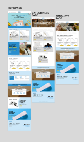 4x6Labels.com - REDESIGN OF HOMEPAGE, CATEGORY & PRODUCT PAGES entry by Muhammad Romi