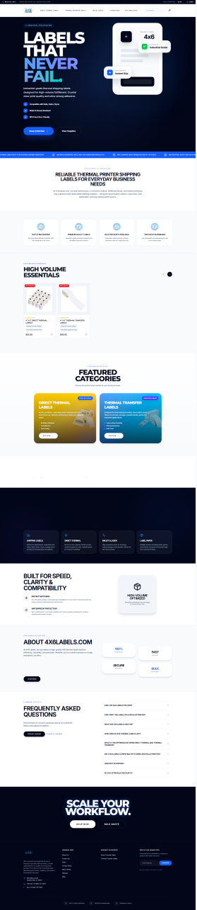 4x6Labels.com - REDESIGN OF HOMEPAGE, CATEGORY & PRODUCT PAGES entry by Sadik Al Mahmud