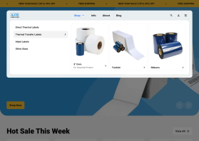 4x6Labels.com - REDESIGN OF HOMEPAGE, CATEGORY & PRODUCT PAGES entry by Lutfi Aziz Wahab