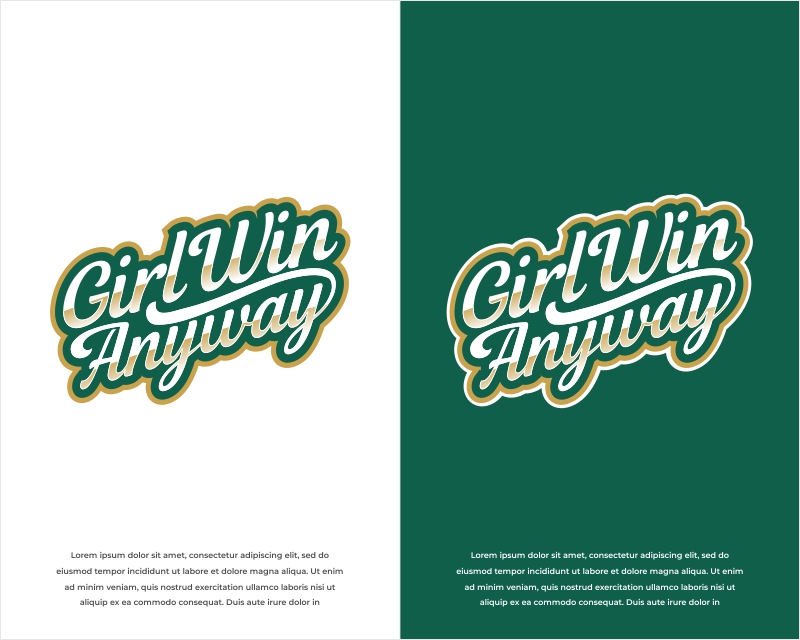 Logo Design for Girl Win Anyway