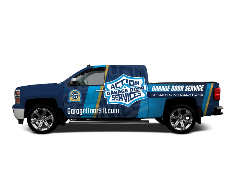Graphic Design for Action Garage Door Services