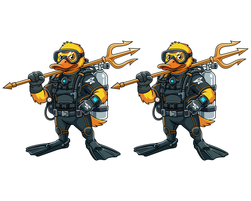 Mascot Design for Forge Dive Systems
