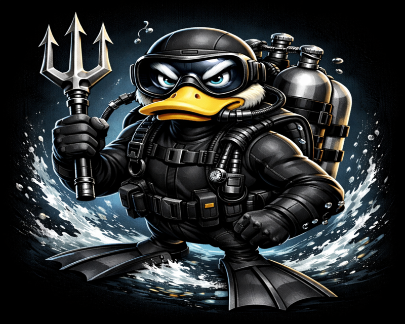 Mascot Design Entry 3791828 submitted by authorpose23 to the contest for Forge Dive Systems run by SVenForge