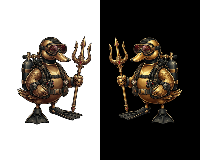 Mascot Design Entry 3792182 submitted by Jov to the contest for Forge Dive Systems run by SVenForge