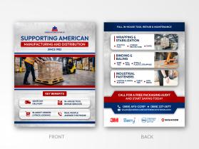 Brochure Design Entry 3889980 submitted by makcringid to the contest for Double-Sided Industrial Sales Sheet for American Fastening Systems, Inc. run by AmericanFS