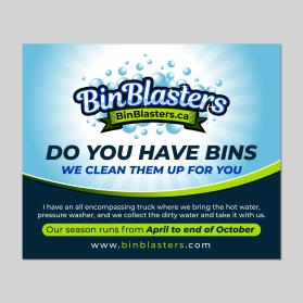 Need Banner for Tradeshow for Bin Blasters entry by Uttam sasmal