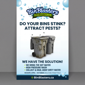 Need Banner for Tradeshow for Bin Blasters entry by Sita Ram