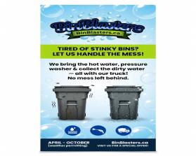 Need Banner for Tradeshow for Bin Blasters entry by Salima Jiwani