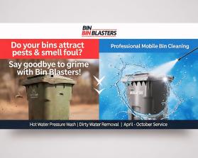Need Banner for Tradeshow for Bin Blasters entry by Oussama Mekkaoui