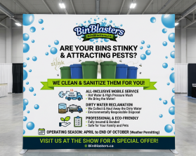 Need Banner for Tradeshow for Bin Blasters entry by Sita Ram