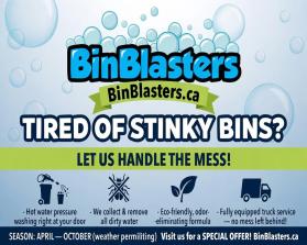 Need Banner for Tradeshow for Bin Blasters entry by Salima Jiwani
