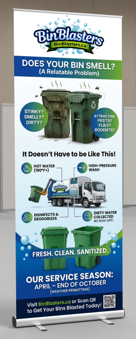 Need Banner for Tradeshow for Bin Blasters entry by Design design