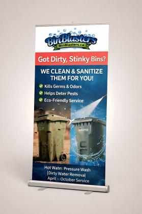 Need Banner for Tradeshow for Bin Blasters entry by Oussama Mekkaoui