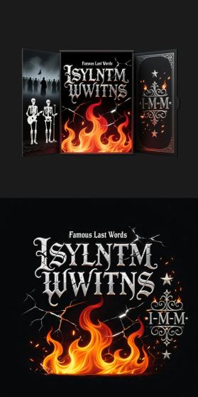 My Chemical Romance Fan Matchbox Design – ‘Famous Last Words’ Themed entry by ONE01
