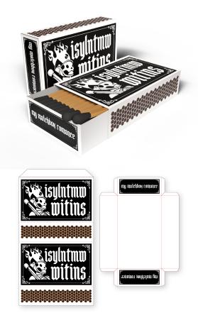 Winning entry: My Chemical Romance Fan Matchbox Design – ‘Famous Last Words’ Themed entry by D'creator