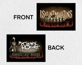 My Chemical Romance Fan Matchbox Design – ‘Famous Last Words’ Themed entry by faisalartwork