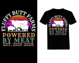 Fluffy Butt Farms T shirt contest entry by Robeela
