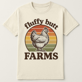 Fluffy Butt Farms T shirt contest entry by Bekhti