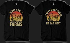 Fluffy Butt Farms T shirt contest entry by Maulana85