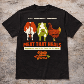 Fluffy Butt Farms T shirt contest entry by Kendrikiari