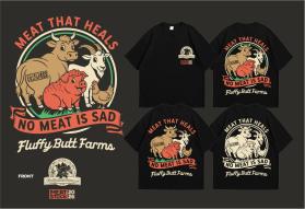 Fluffy Butt Farms T shirt contest entry by Armchtrm