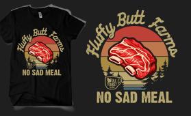 Fluffy Butt Farms T shirt contest entry by Maulana85