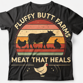 Fluffy Butt Farms T shirt contest entry by amrdesigns