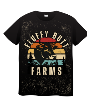 Fluffy Butt Farms T shirt contest entry by Zavi