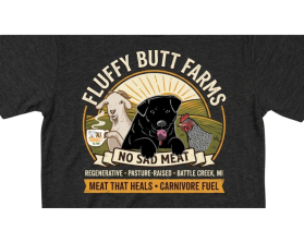 Fluffy Butt Farms T shirt contest entry by Zavi