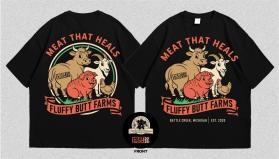 Winning entry: Fluffy Butt Farms T shirt contest entry by Armchtrm