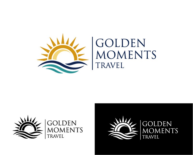 Logo Design for Golden Moments Travel
