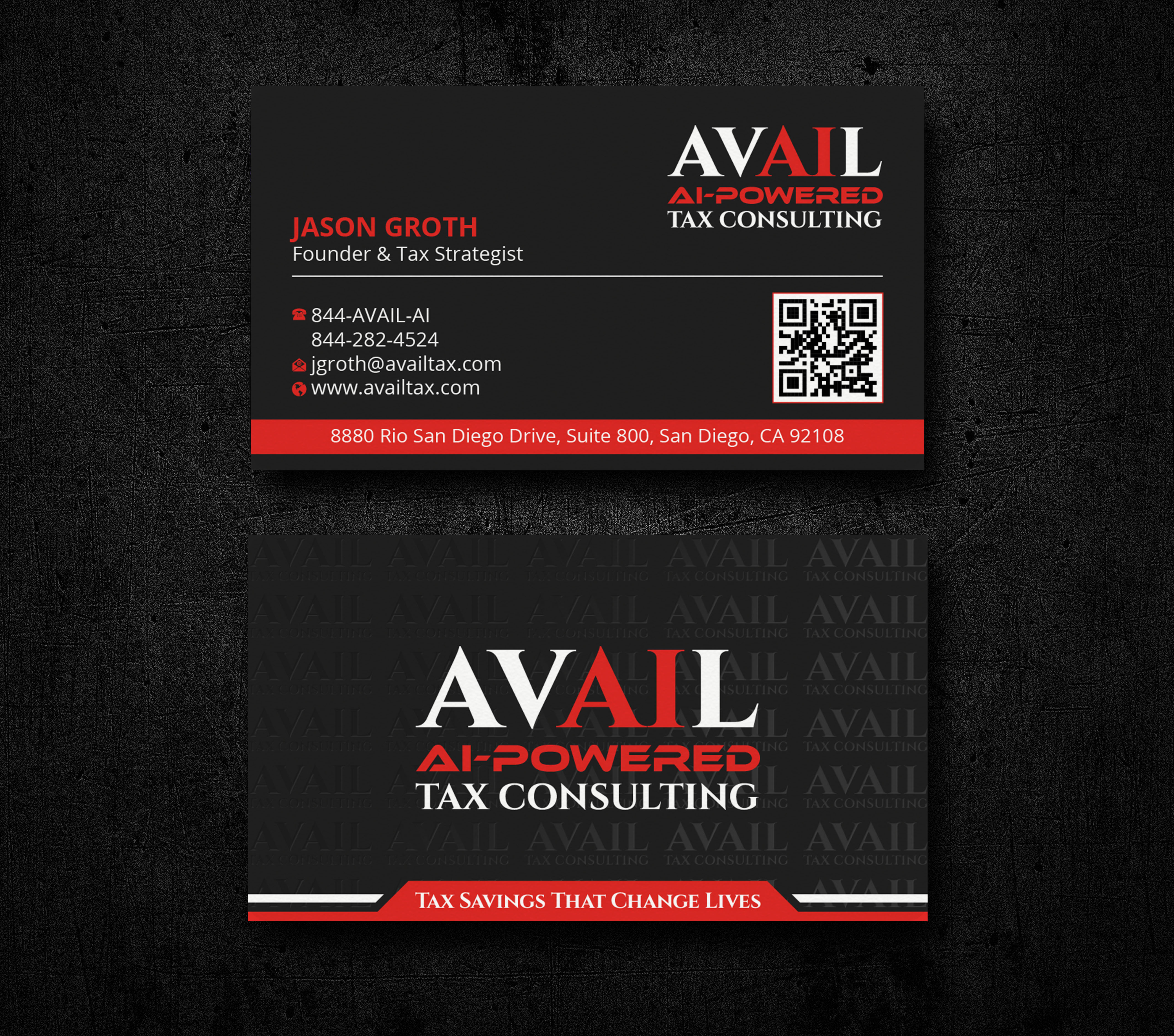 Business Card & Stationery Design for AVAIL Tax Consulting